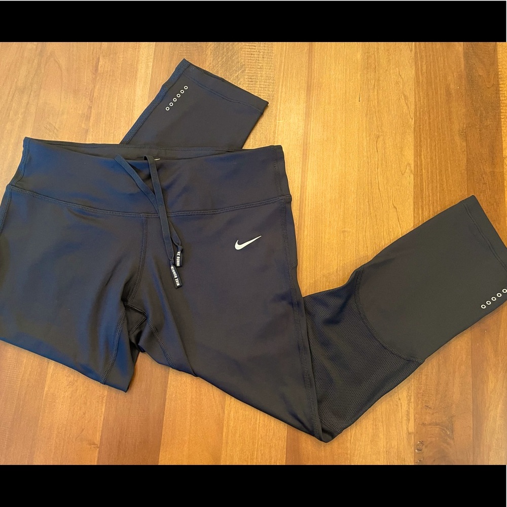 Nike Dri-fit running leggings, black, size medium